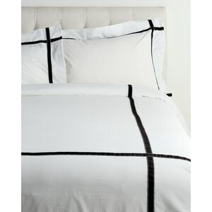 Maurizio Italy Notting Hill Duvet Set, Black